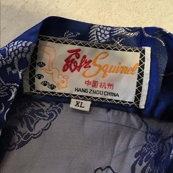 Solz Squirrel Long Blue Robe - Picture 6 of 7